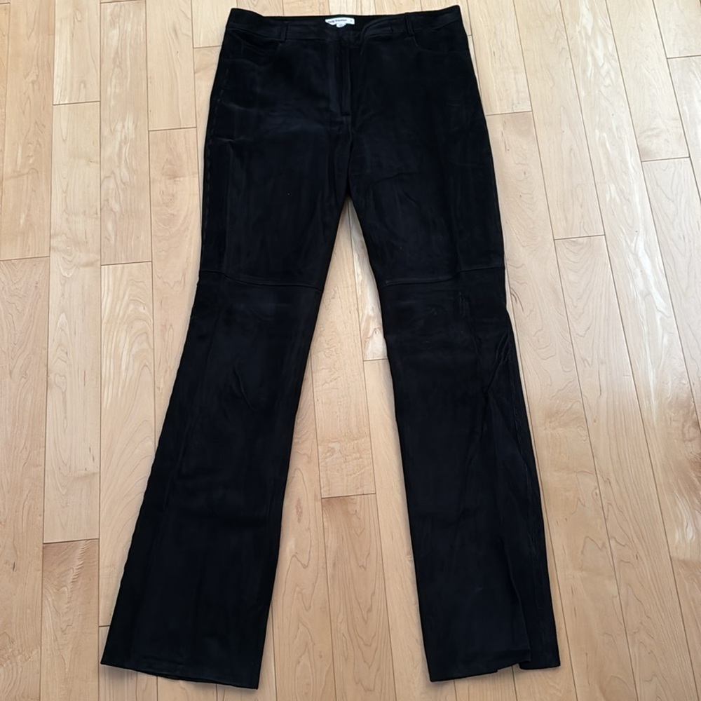Women's Seude Boot Cut Pants in BLACK